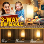 Dimmable Black Nightstand Lamp - View 2