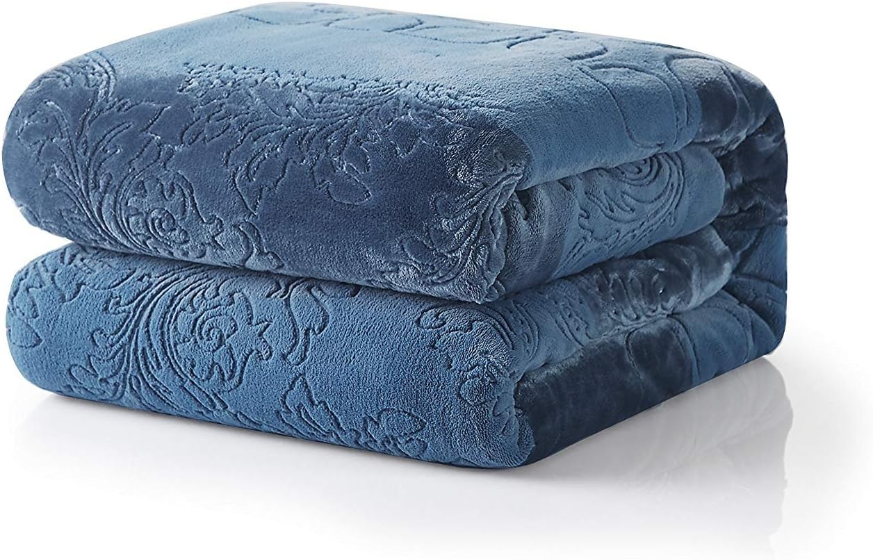 Luxe Blue Throw Pillow — 60" - View 8