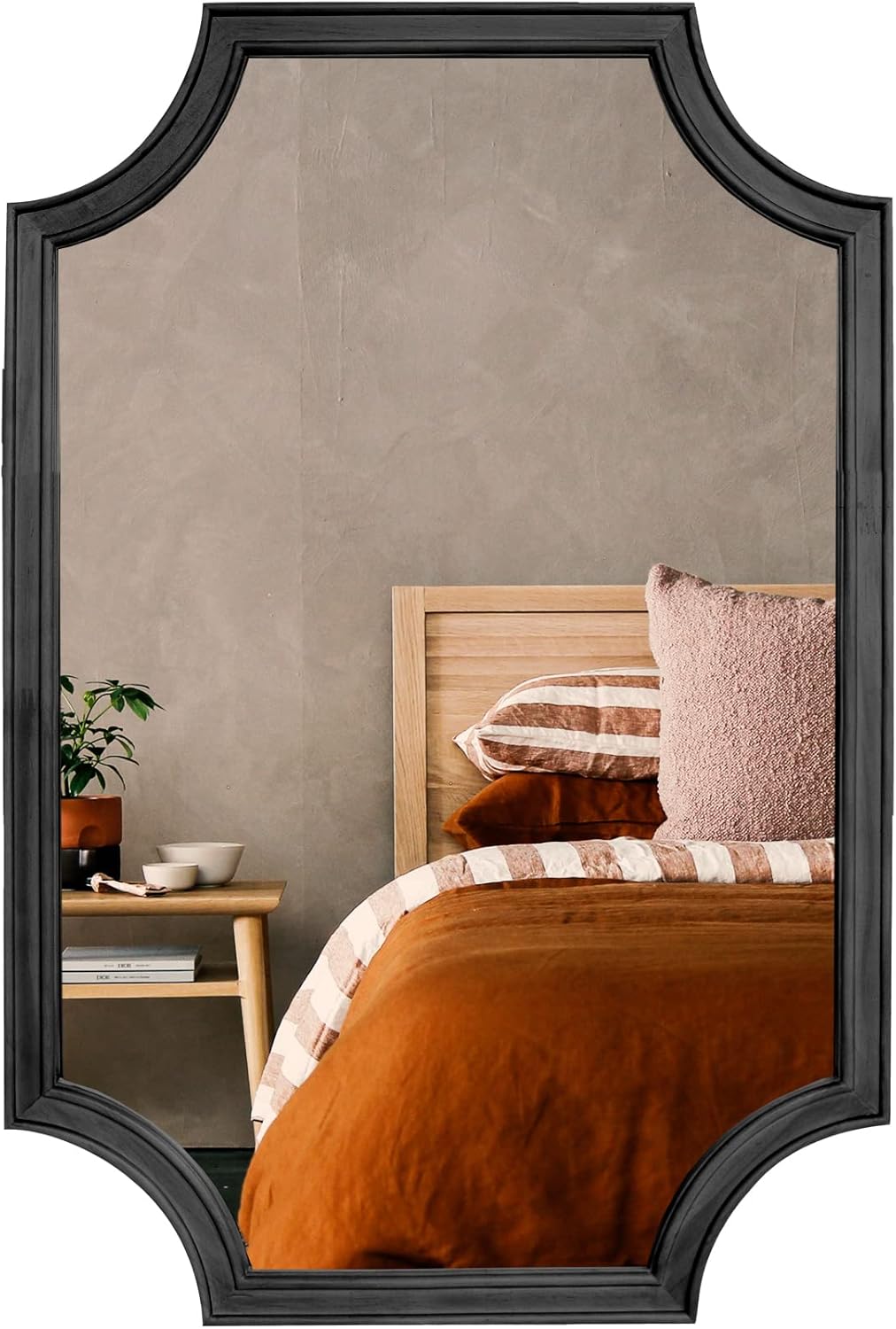 Beige Wall Mirror — 24" — 30"L x 20"W
