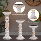 Farmhouse Black Pillar Candle — 6" - View 6
