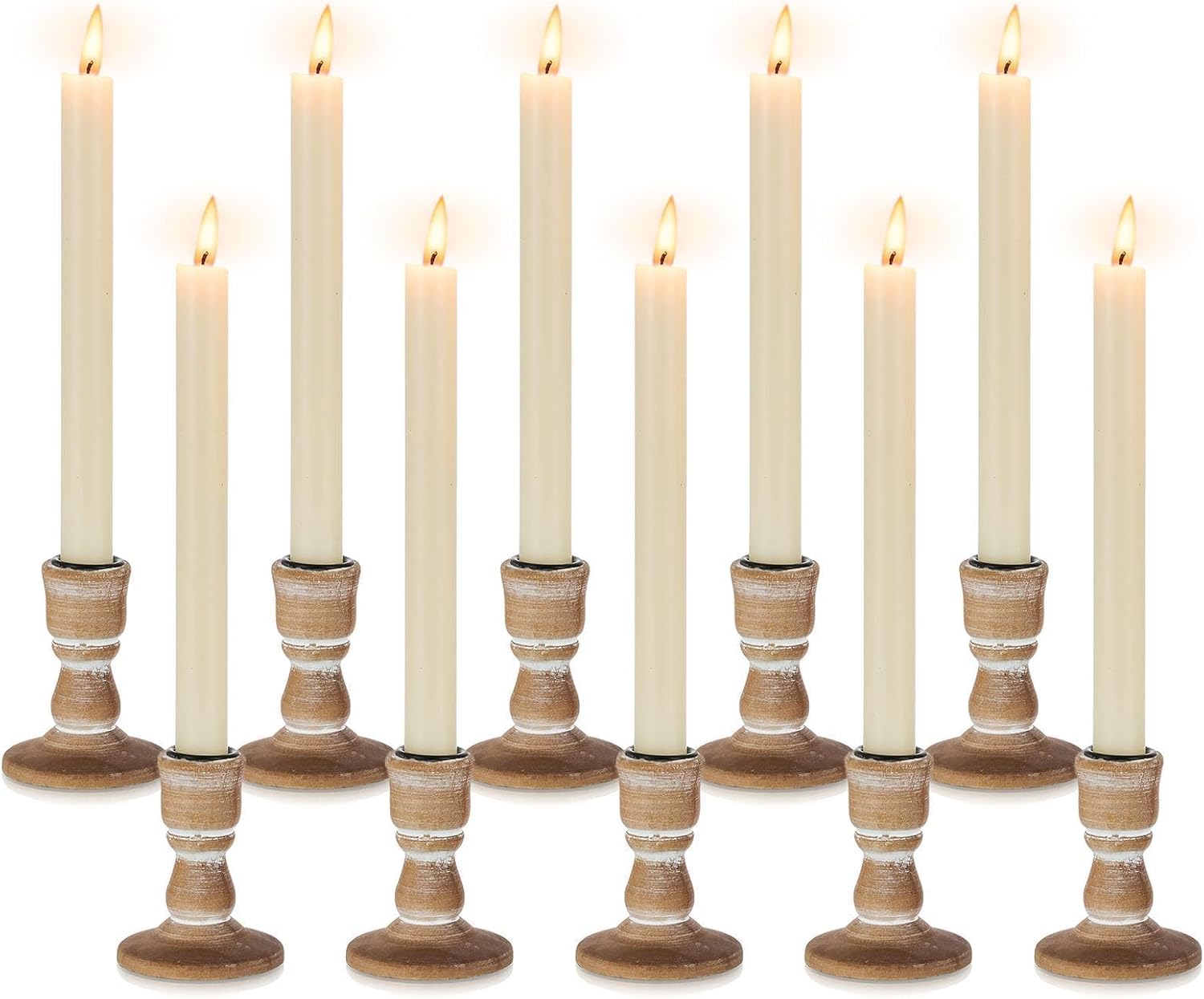 Farmhouse Black Candle — 2-Light — Light Brown