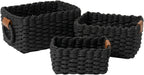 Boho Rattan Woven Basket — Set of 3 - View 6