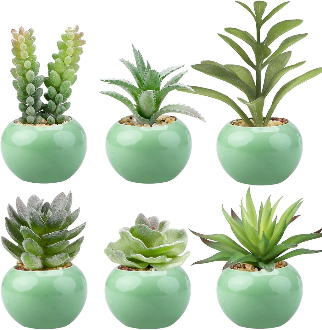 Black Artificial Plant — Green-light Green Pot