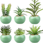 Black Artificial Plant — Green-light Green Pot