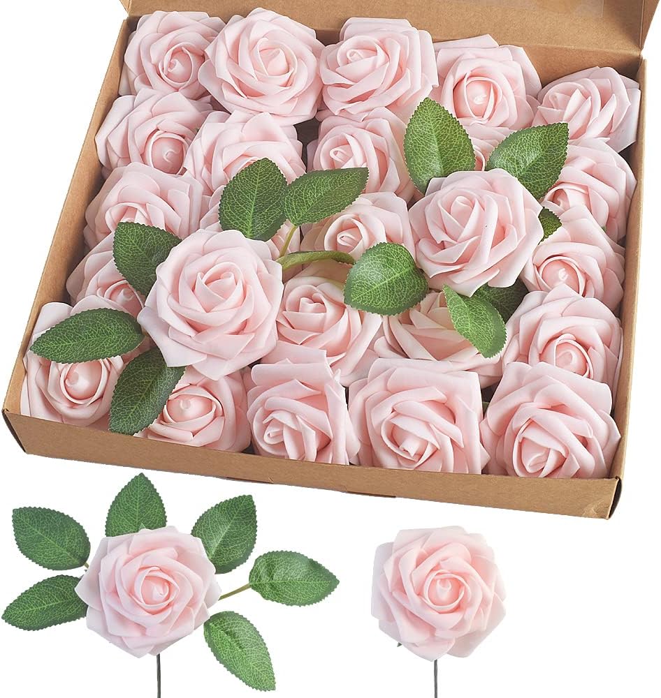 Blue Artificial Flowers — Champagne Pink