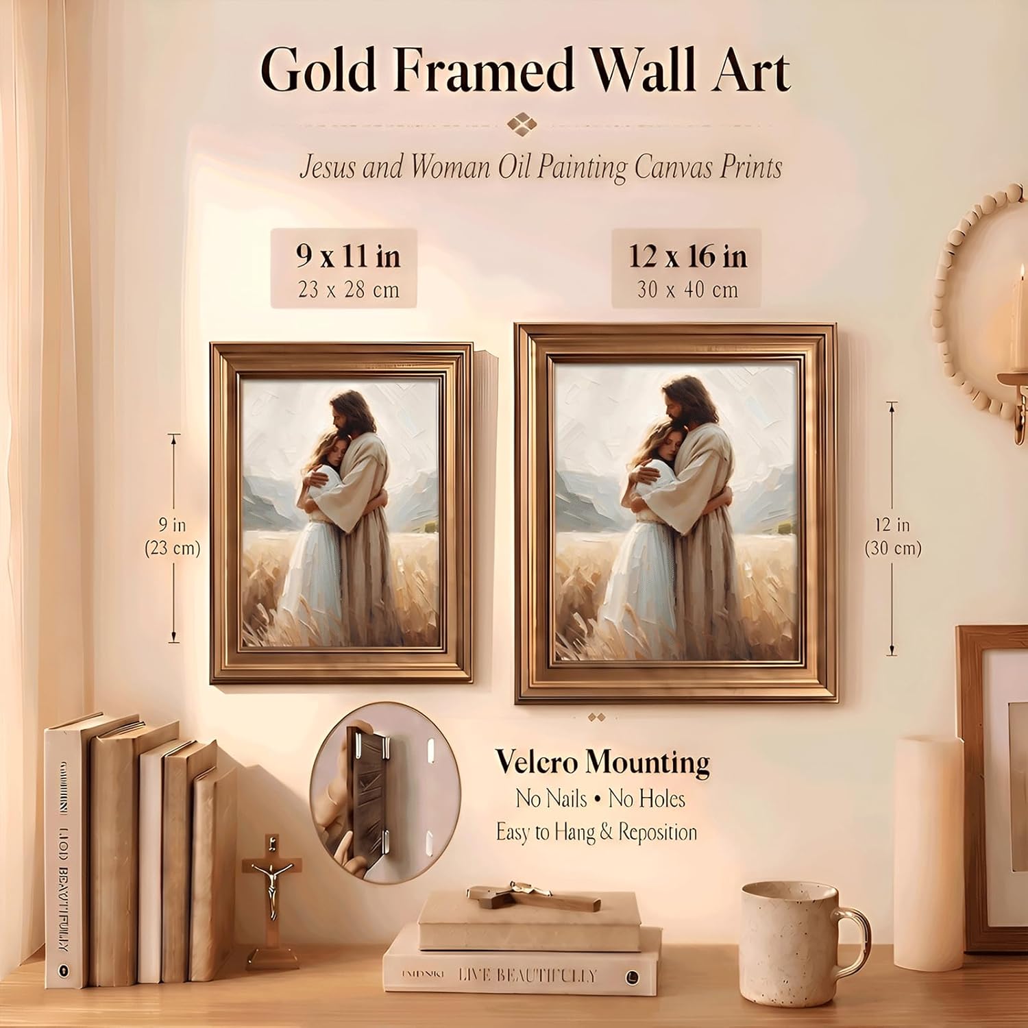 Framed Luxe Metal Wall Art — 16" - View 3