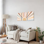 Framed Boho Beige Canvas Wall Art — 12" - View 6