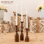 Farmhouse Black Pillar Candle — 4" - View 3