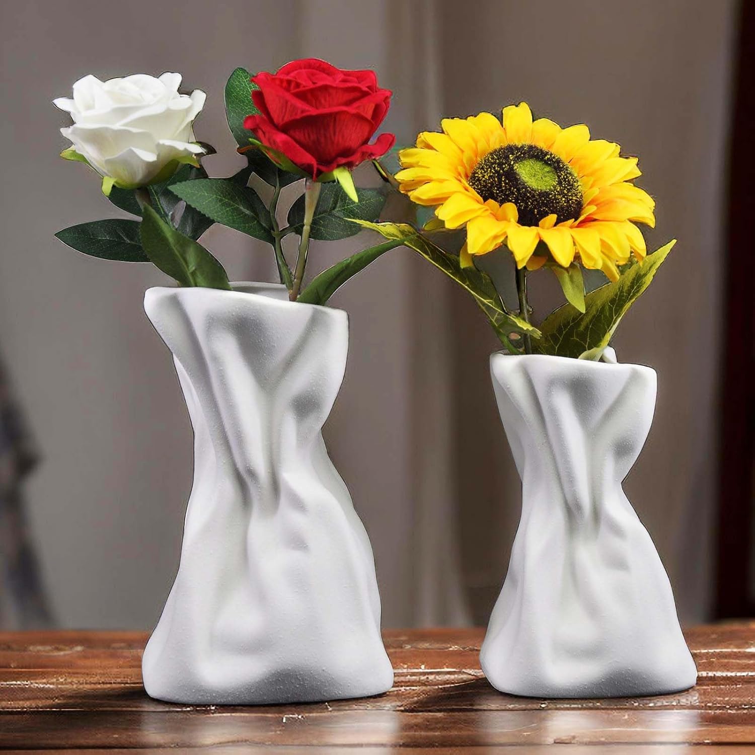 Boho Black Flower Vase — Set of 2 - View 6