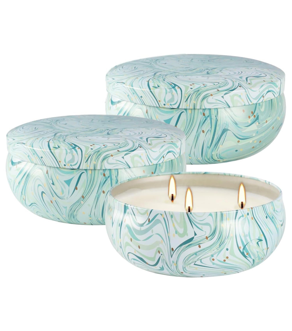 Scented Blue Candle Set