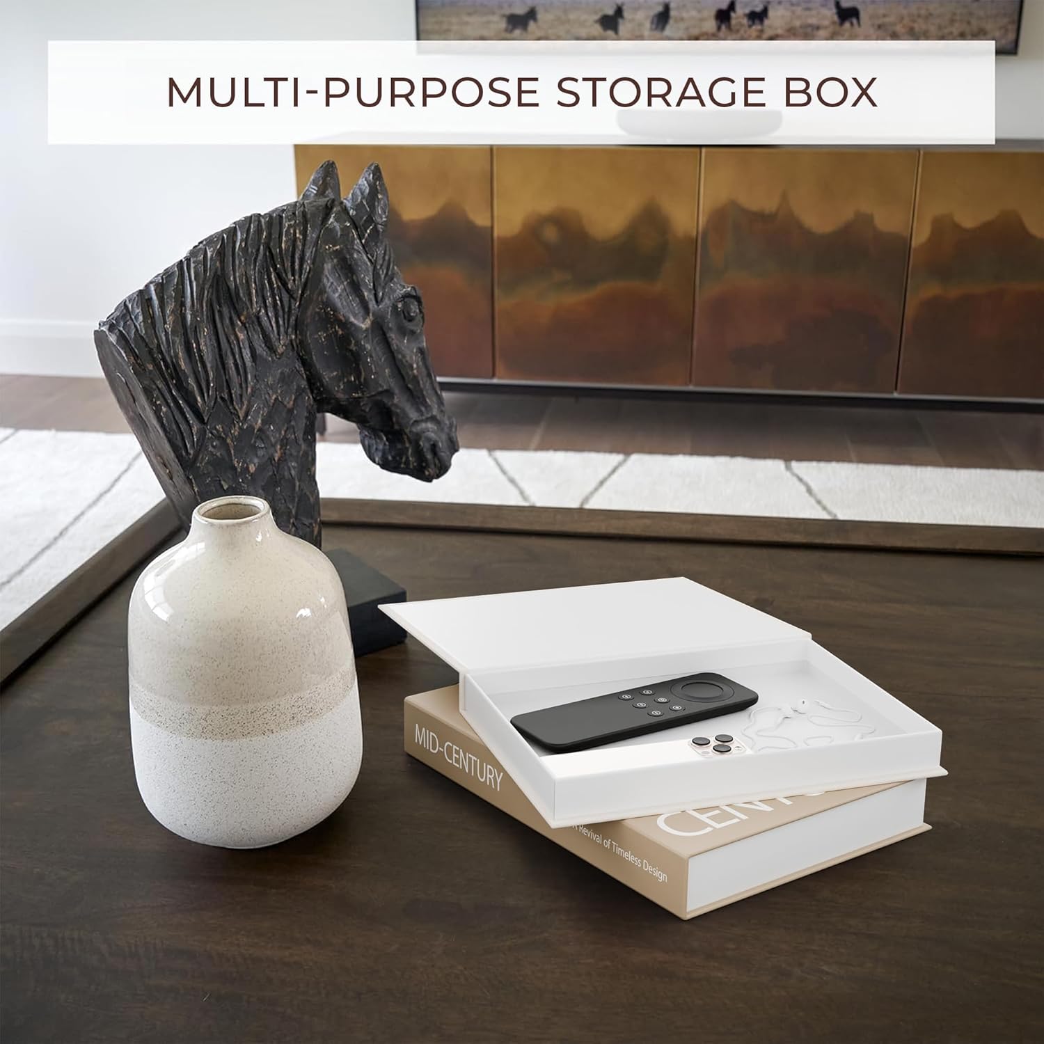 Modern Beige Storage Basket — Set of 2 - View 3