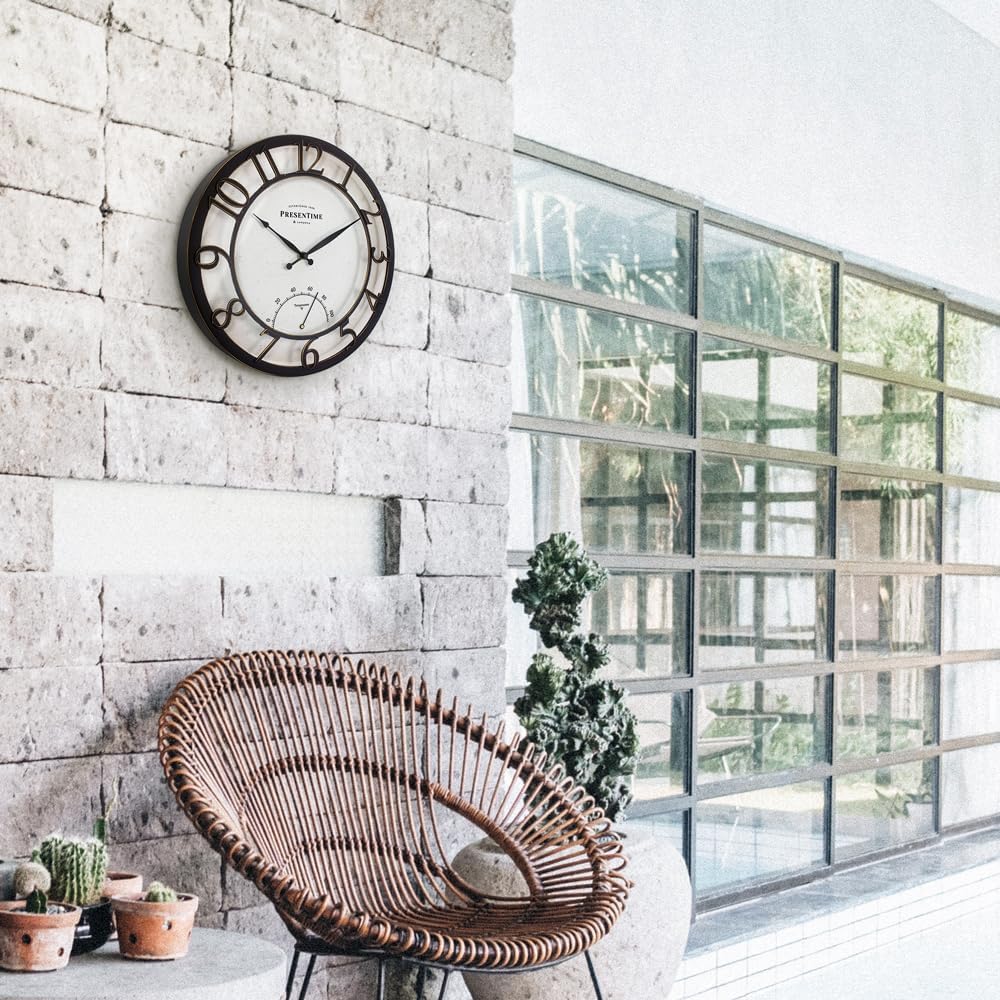 Farmhouse Gold Wall Clock — 13" - View 4