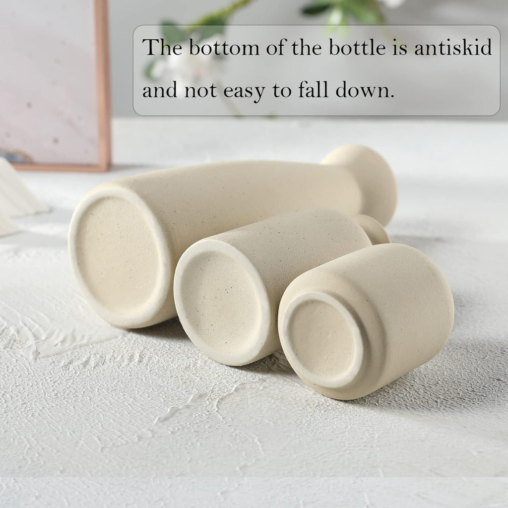 Boho Beige Flower Vase - View 2