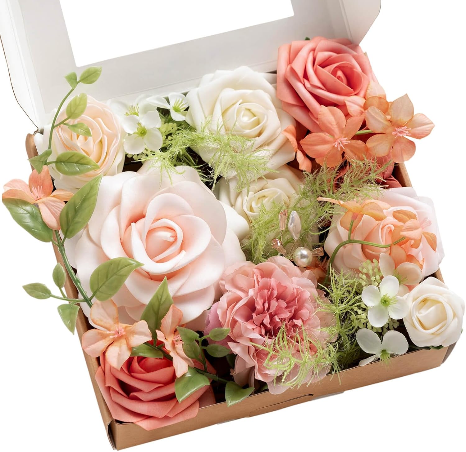 Beige Artificial Plant — Petal Pink