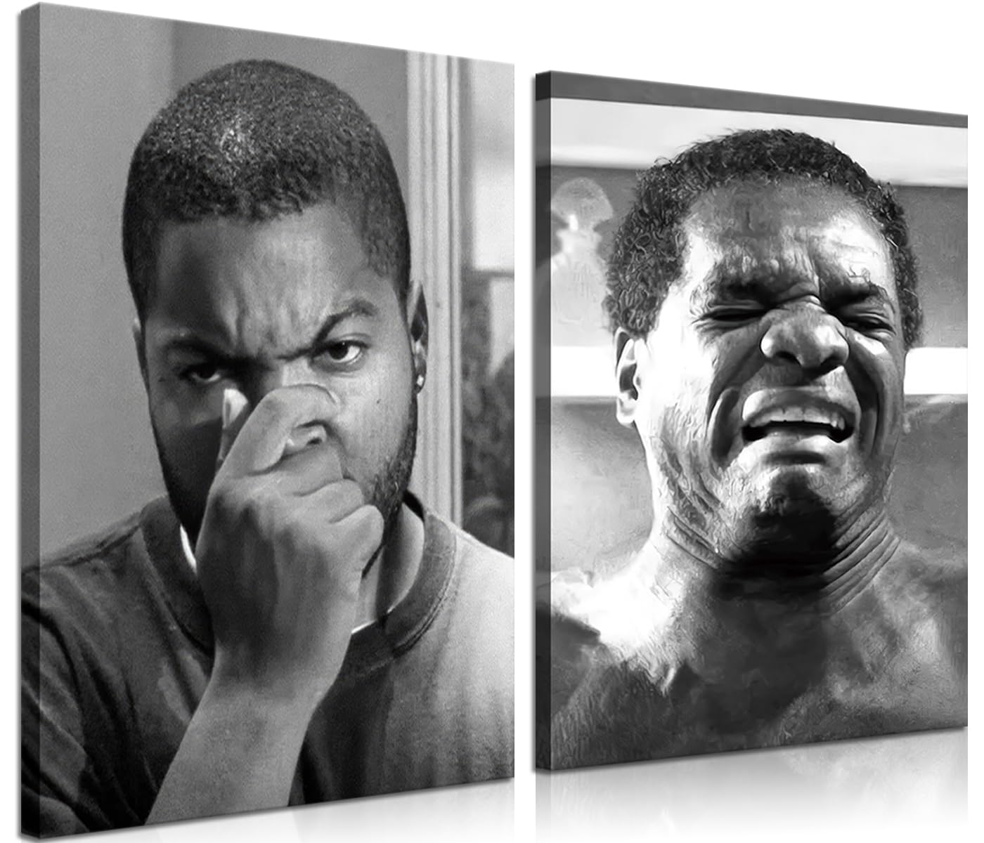 Framed Black Canvas Wall Art — 16"