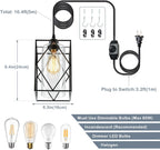 Farmhouse Black Pendant Light - View 3