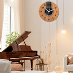 Battery Operated Wood Wall Clock — 12" - View 7