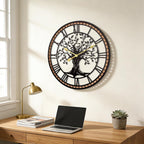 Battery Operated Black Wall Clock — 20" - View 5