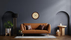 Battery Operated Mid-Century Wood Wall Clock — 12.4" - View 4