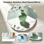 Framed Metal Round Mirror — 28" - View 6