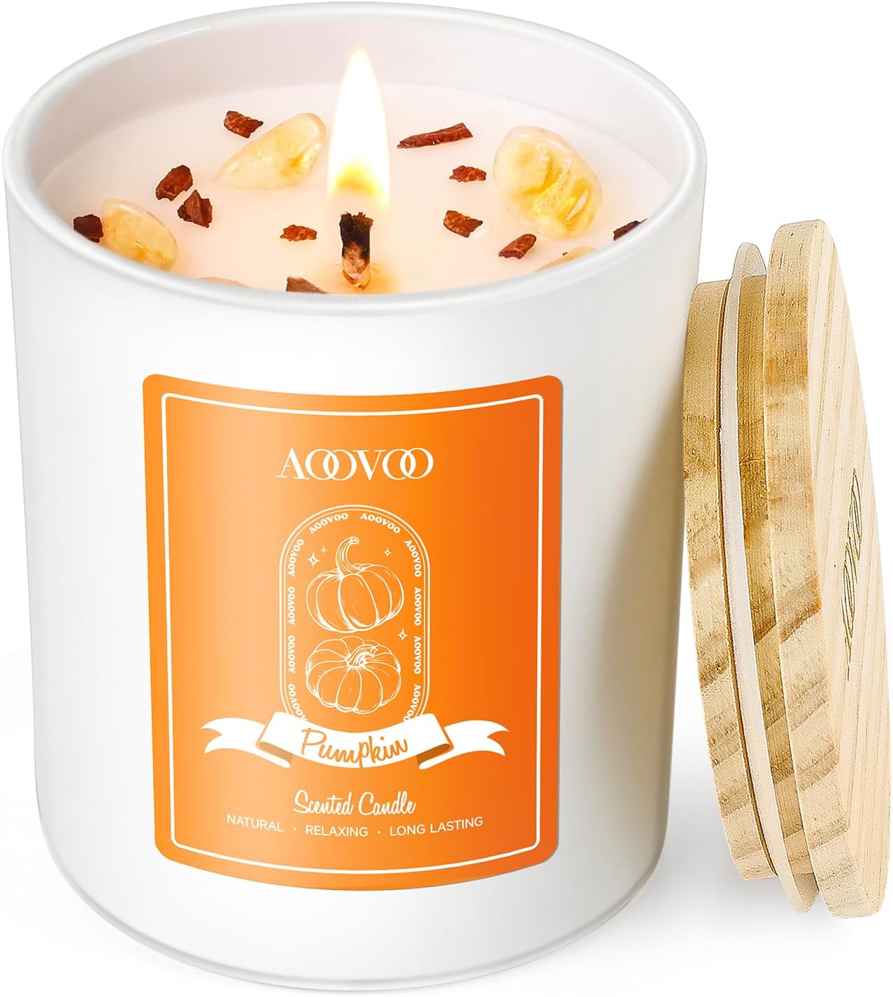 Soy Luxe Glass Scented Candle — Pumpkin Scented Candles