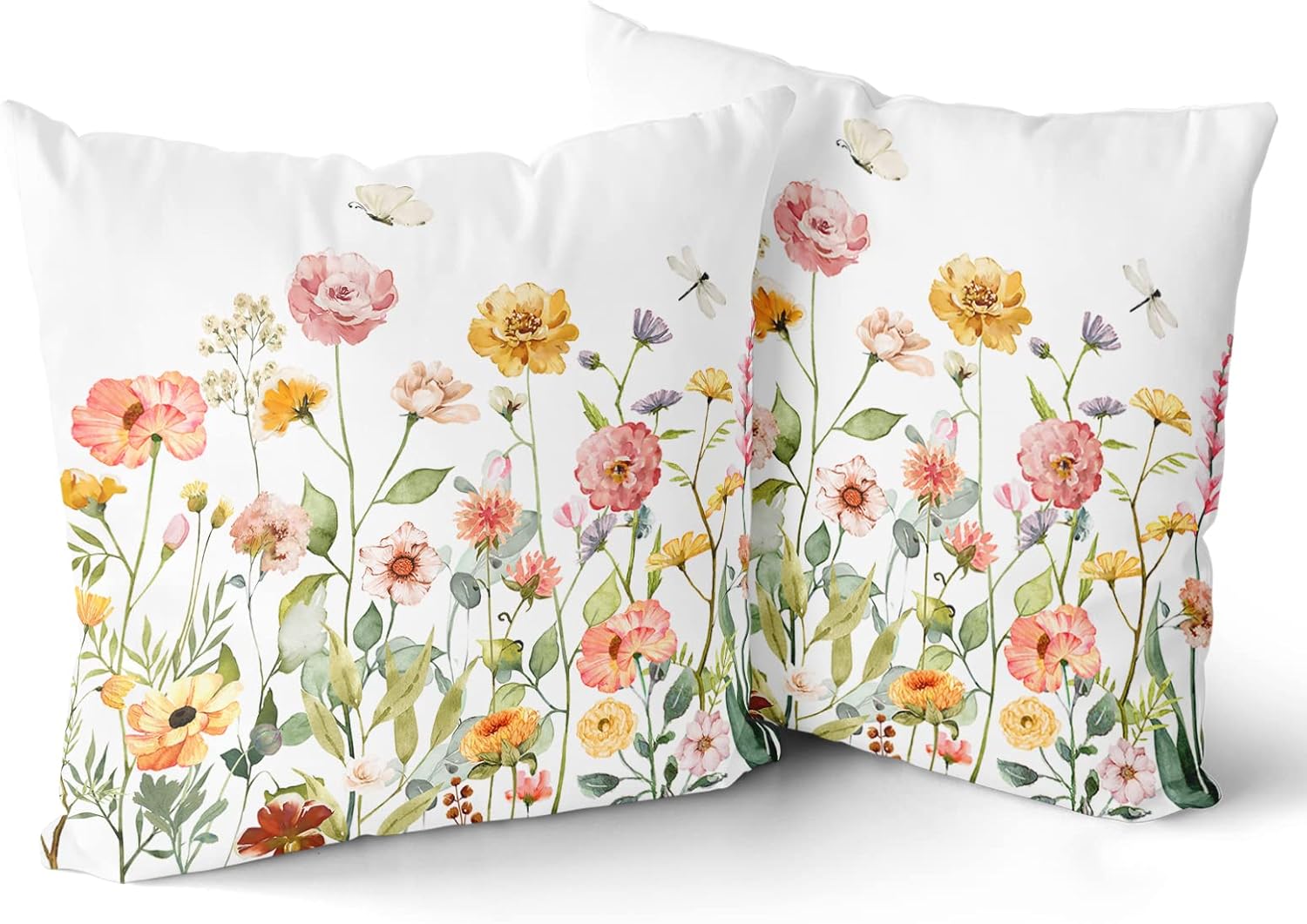 Beige Throw Pillow Cover — 18" — 16" x 16" (Pack of 2)