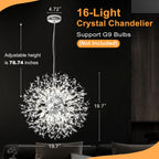 Round Luxe Gold Chandelier — 16-Light - View 5