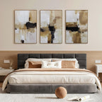 Framed Modern Beige Canvas Wall Art — 24" - View 6