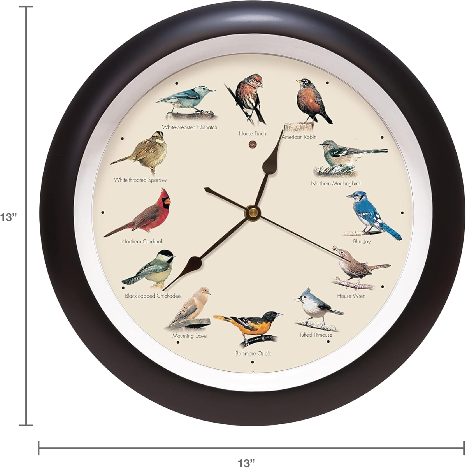 Black Wall Clock — 13" - View 2