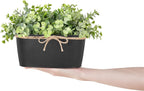 Rectangular Farmhouse Black Faux Plant - View 3