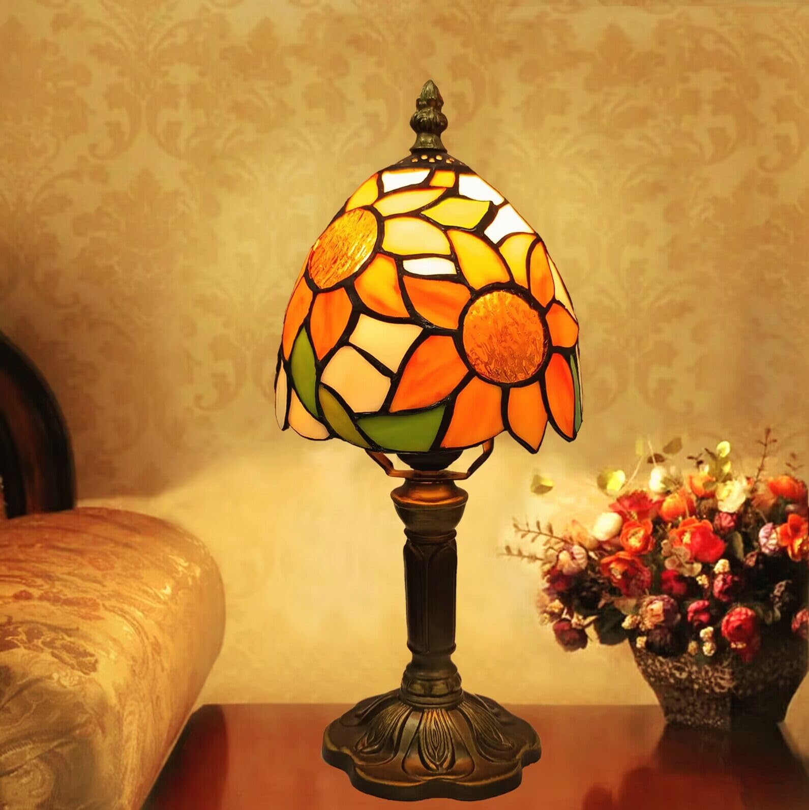 Dimmable Glass Bedside Lamp — 6"