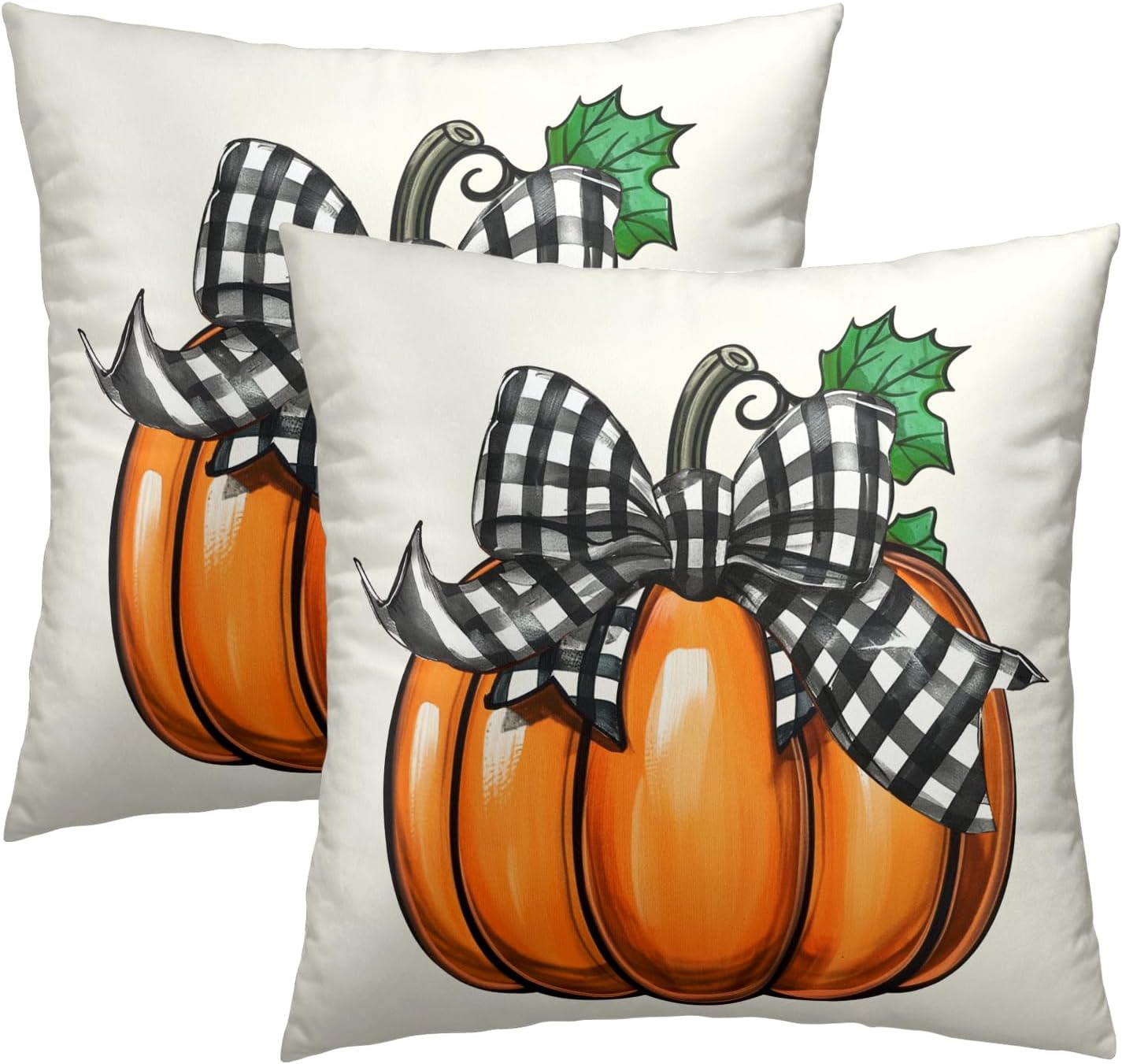 Boho Black Pillow Cover — 22" — 18" x 18" (Pack of 2)