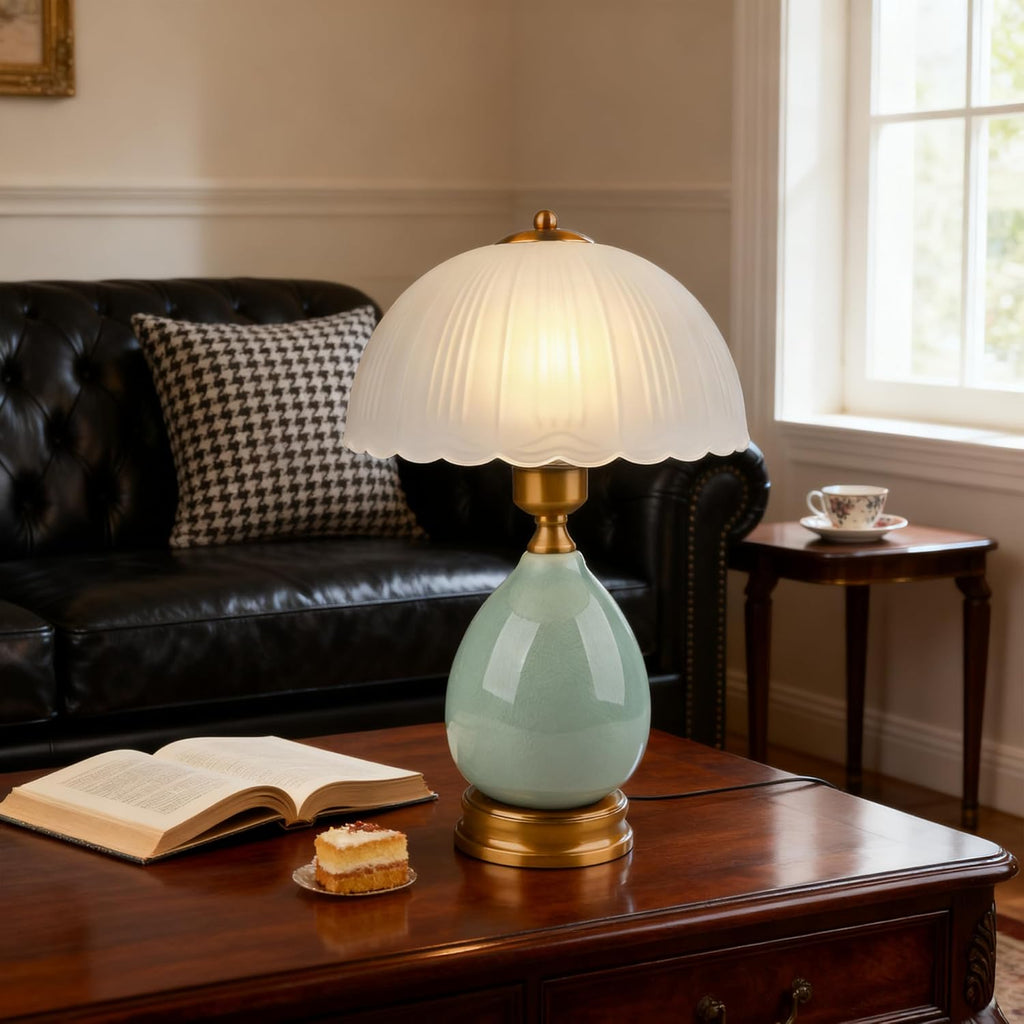 Mid-Century Ceramic Table Lamp — 16.73" - View 8
