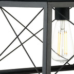 Farmhouse Black Chandelier — 5-Light - View 7