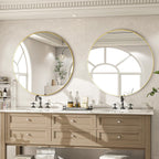 Luxe Black Round Mirror — 24" - View 6
