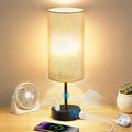 Dimmable Beige Bedside Lamp — Beige&Black