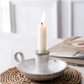 Brown Candle — A-white Candle Holder