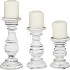 Farmhouse Black Pillar Candle — 6" — 10", 8", 6"