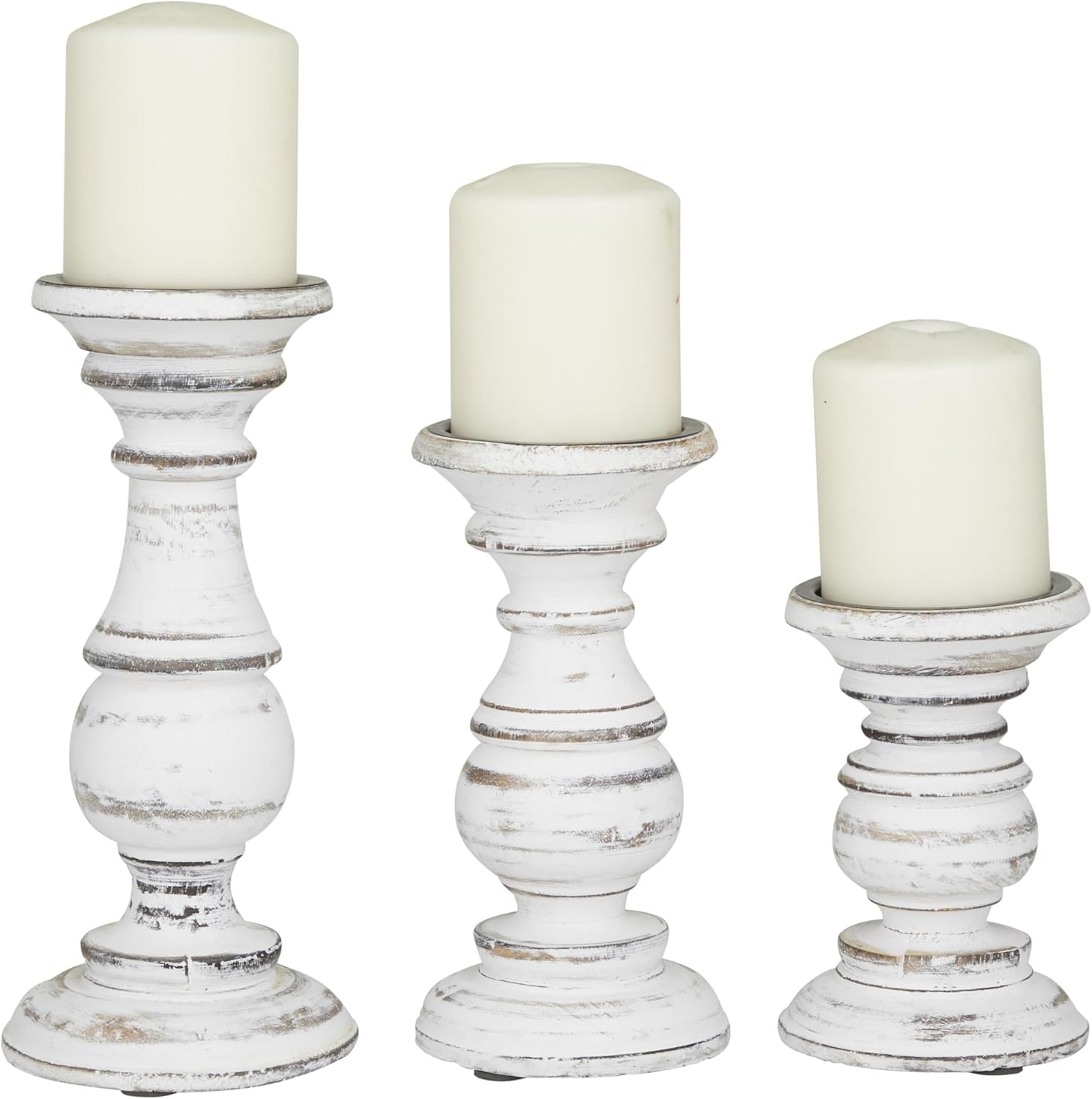 Farmhouse Black Pillar Candle — 6" — 10", 8", 6"