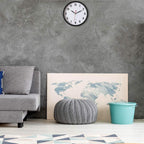 Black Wall Clock — 8" - View 3