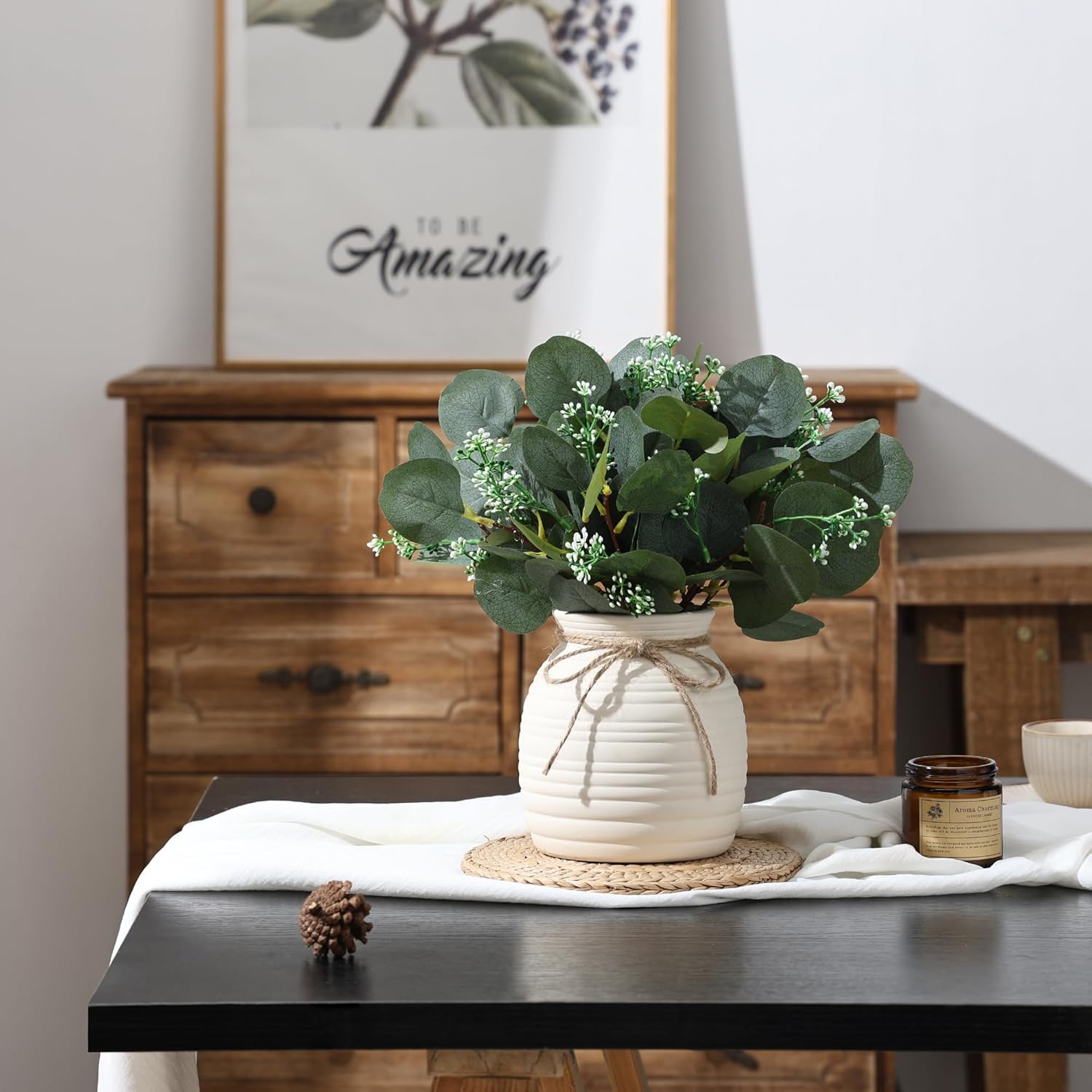 Farmhouse Ceramic Artificial Plant - View 4