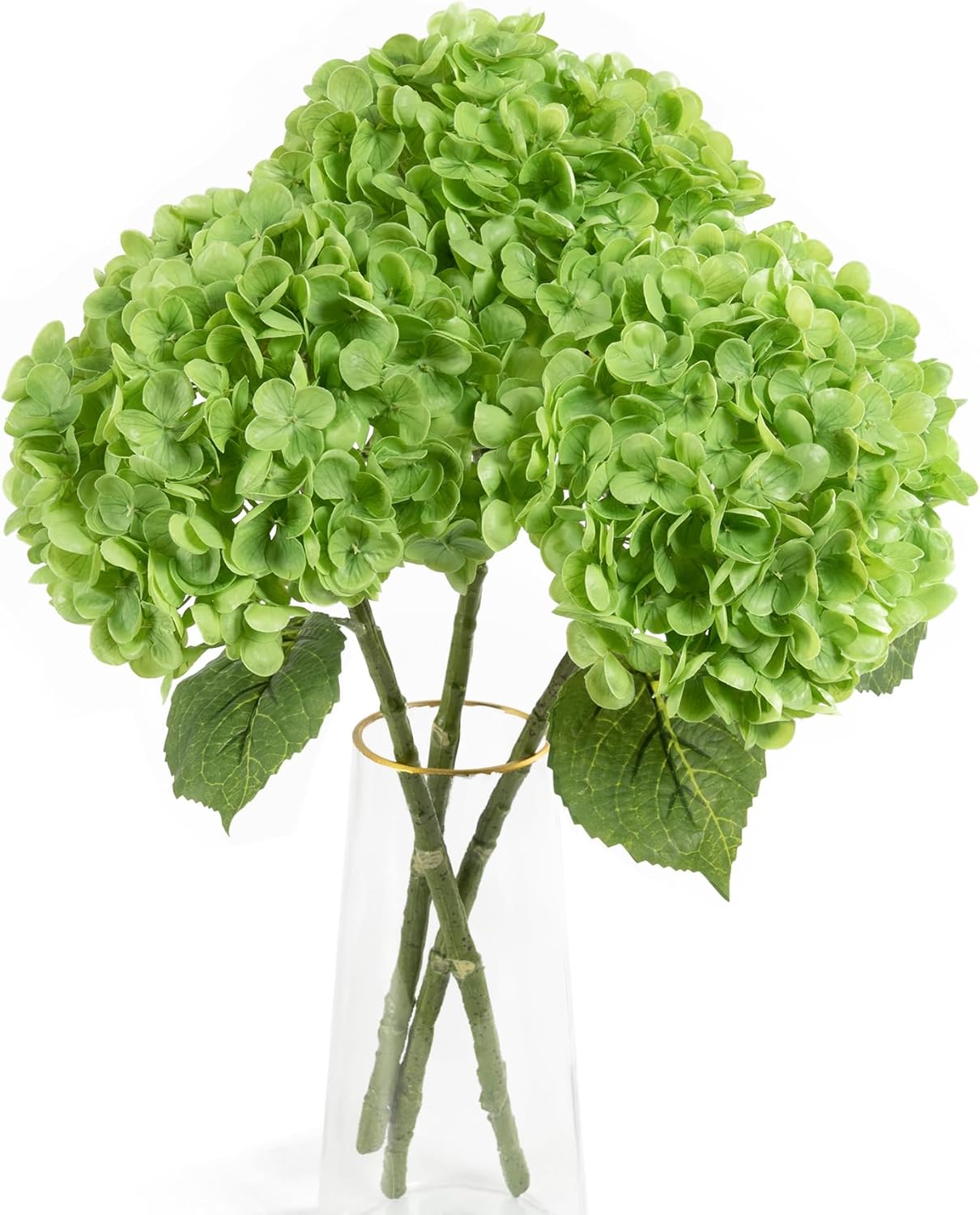 Blue Artificial Flowers — 21" — 3pcs