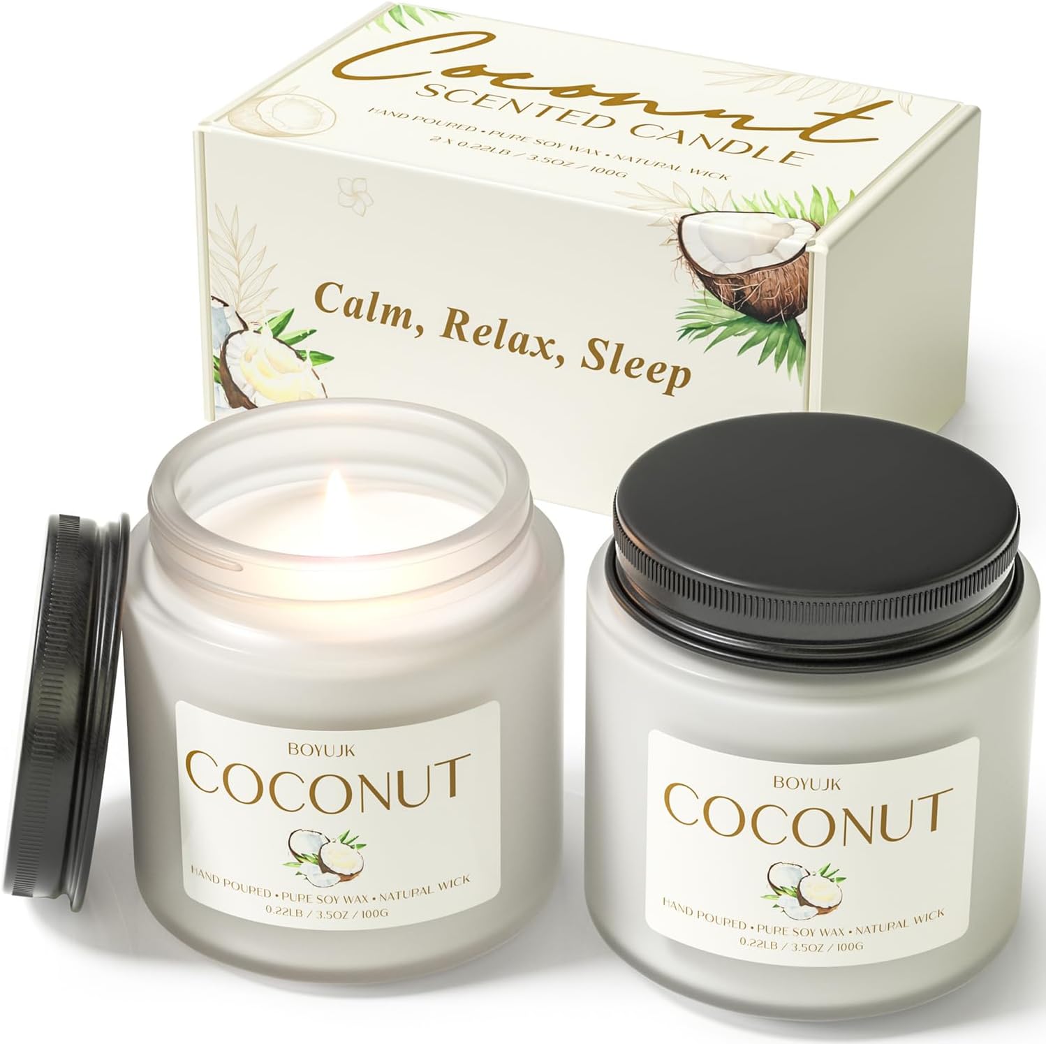 Black Scented Candle — Cocount