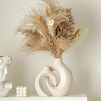 Boho Beige Flower Vase — 6.3" - View 3