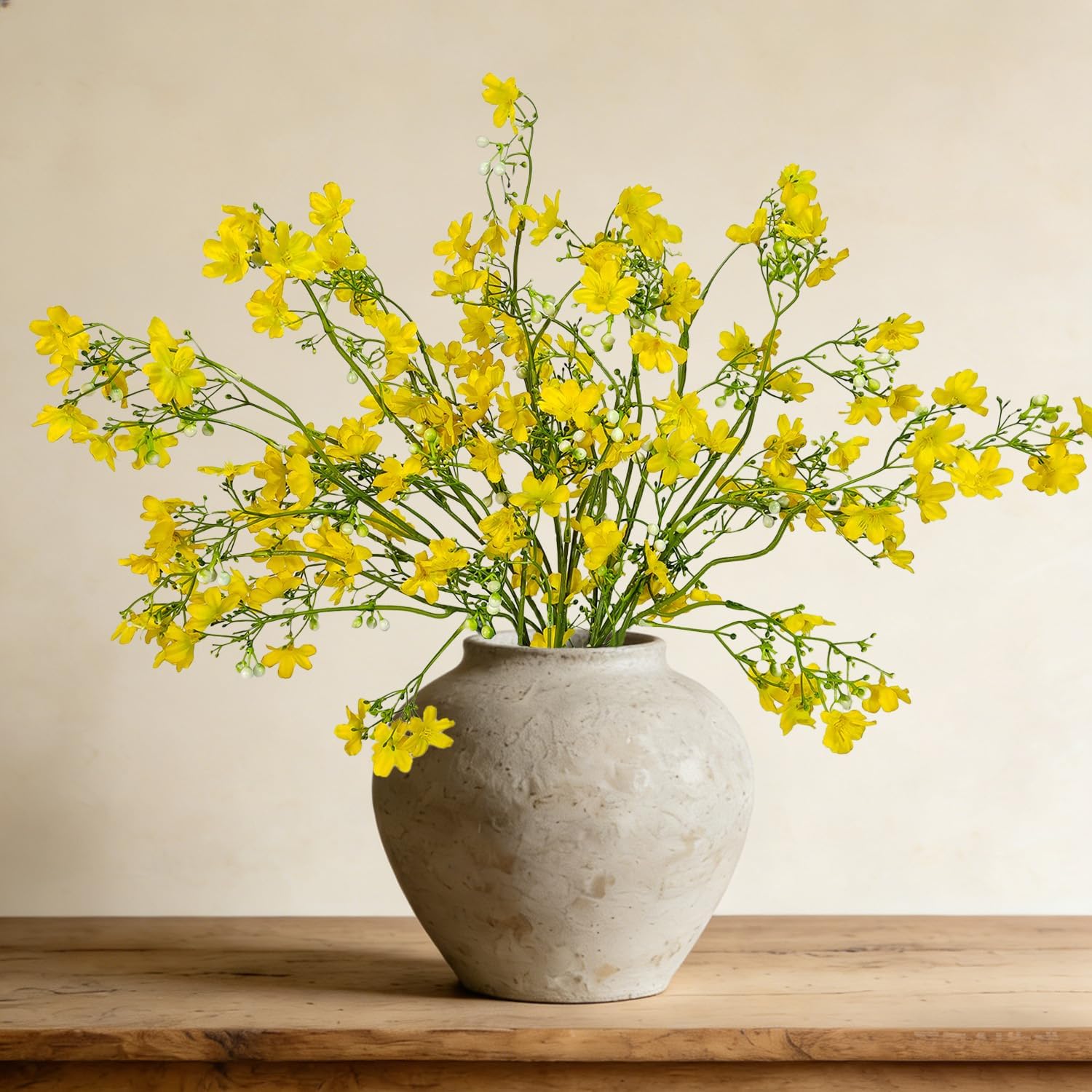 Blue Artificial Plant — Yellow