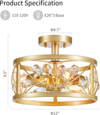 Vintage Farmhouse Black Chandelier — 3-Light - View 2