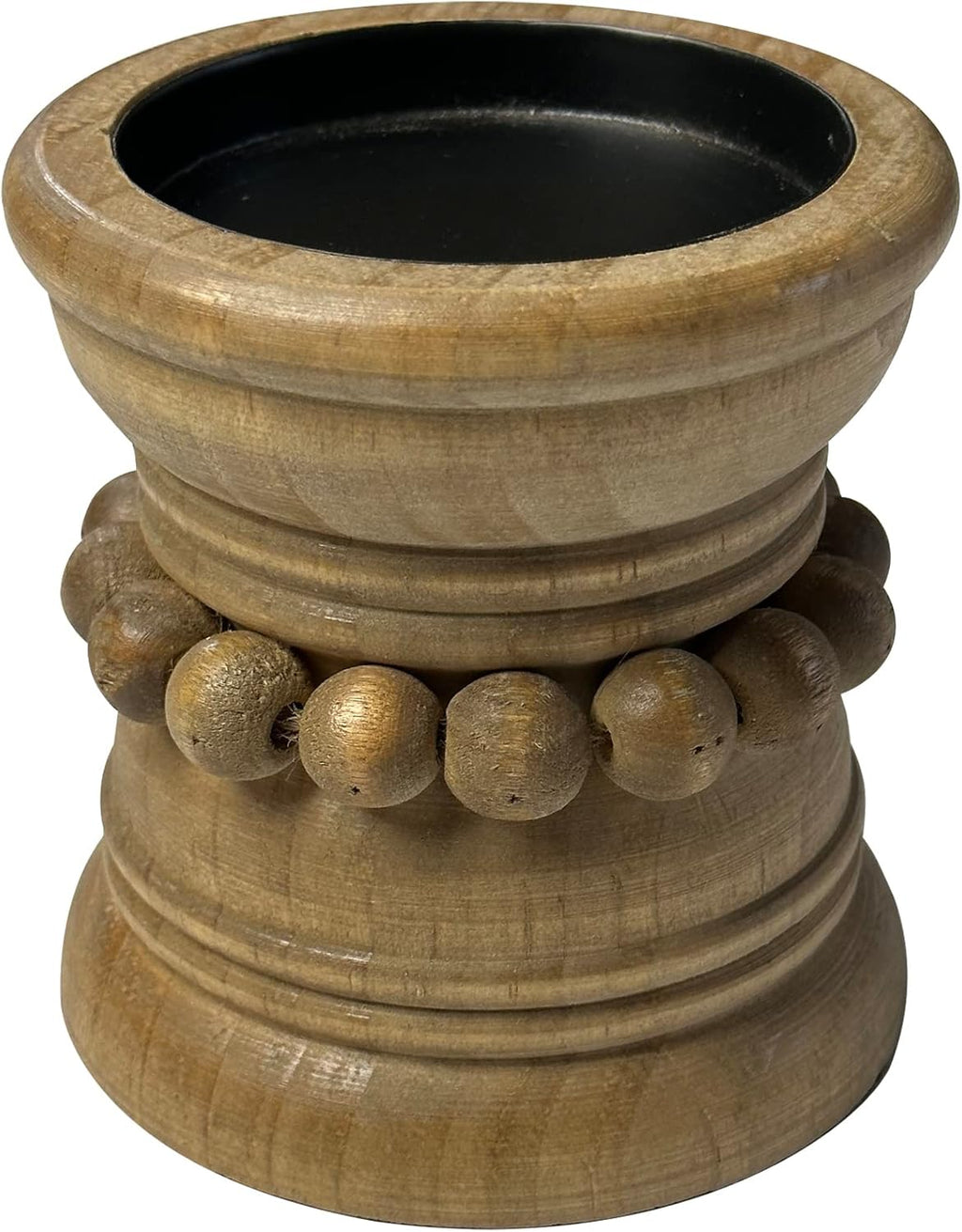 Farmhouse Beige Pillar Candle - View 2