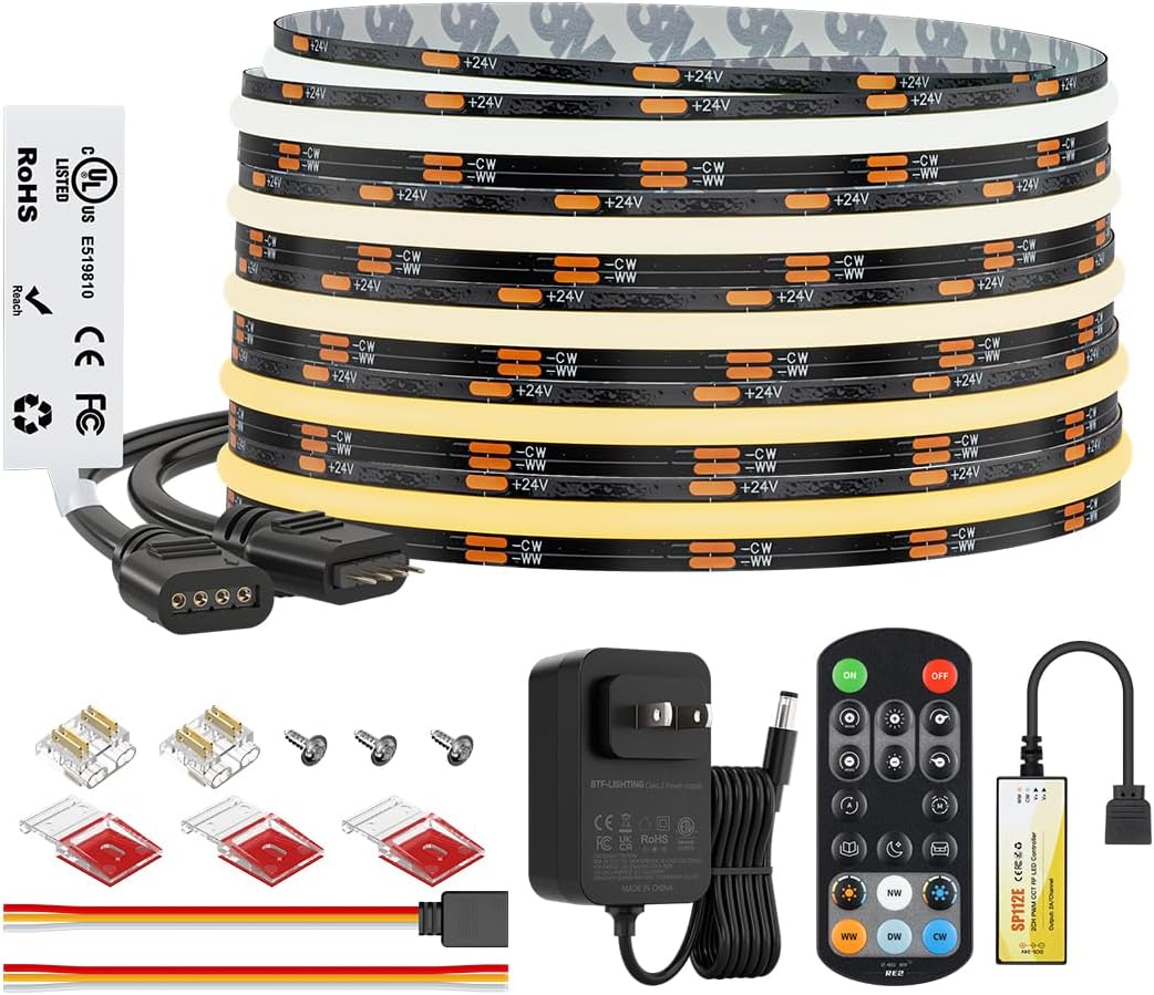 Dimmable Metal LED Strip Light — 2X16 — DC24V IP30
