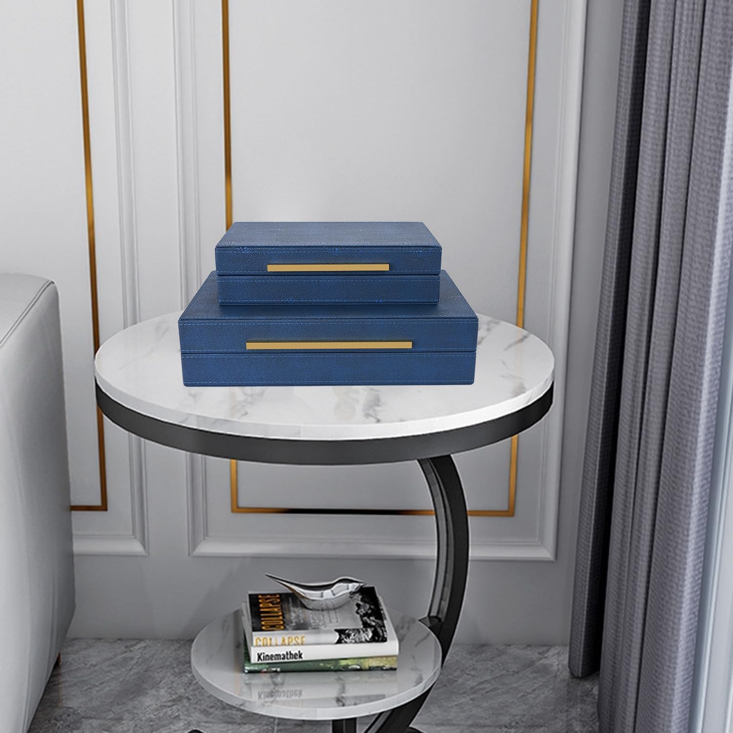 Modern Beige Storage Basket — Set of 2 - View 6