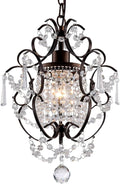Farmhouse Gold Chandelier — 1-Light — Bronze